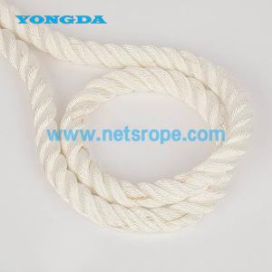 China 4mm 3 Strand White Twisted Nylon Rope With Plastic Cord For Bottom Fishing/ Pelagic Fishing/ Trawling/Hoisting Buoy Net factory