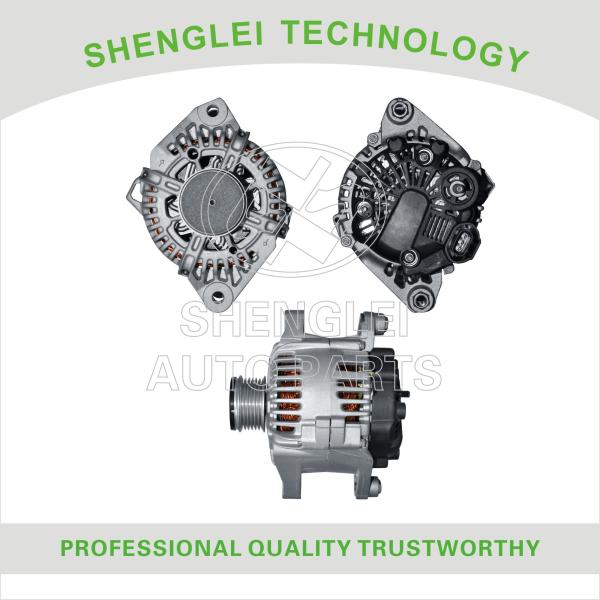 Claw - Pole Brushless Hyundai Car Alternator , 12V 110A Aluminum Engine