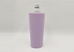 Transparent Frosted Gray PET Plastic Bottle 350ml For Shower Gel Hair Conditione