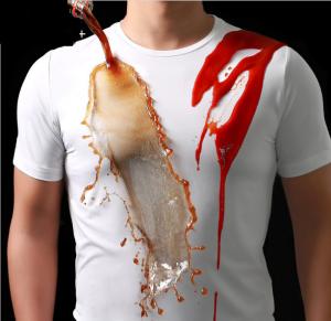China QUICK DRY Aldults Nano Tech T Shirts / Stain Repellent T Shirt 100% Cotton factory