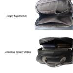 Simple First Layer Cowhide Leather School Bags For College Students ODM