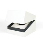 Custom Logo White Cardboard Jewelry Box Paper Packaging For Necklace Bracelet