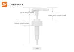 Durable 28 410 Lotion Pump , 1.6-2.0cc/T Discharge Pretty Lotion Dispenser
