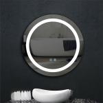 Licensed Silver Mirror Smart Light Round LED Mirror for Bedroom and Bathroom