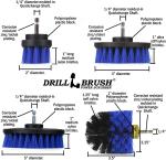 4pcs Drill Brush Set Drill Powered Extrusion Molding Cleaning