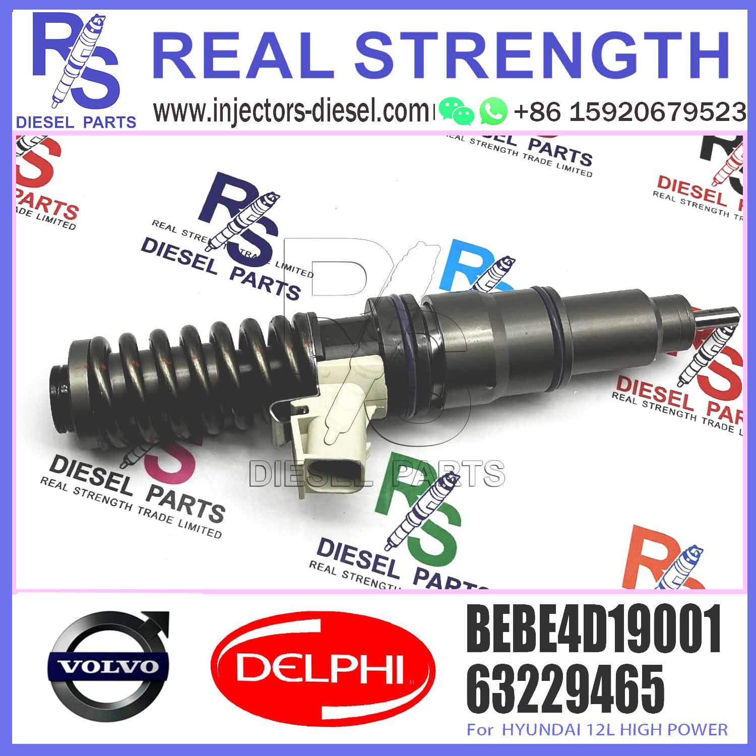 Common Rail Diesel Fuel Injector 63229465 33800-82000 BEBE4D19001 for Engine Parts