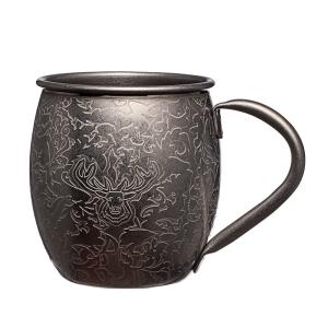 China 18oz Stainless Steel Moscow Mule Mug Hammered For Chilled Cold Drinks factory
