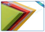 Full Color Range Disposable Non Woven Tablecloth in Green Yellow Orange