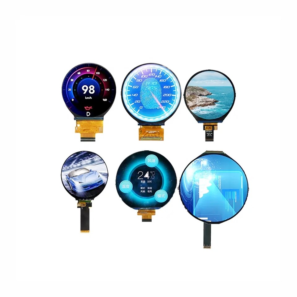 3.53'' Round TFT LCD Display Module 544*506 RGB Interface