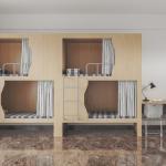 Support customization Functional Bunk Bed For Youth Hostel With 20 Designers And