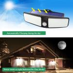 80 LED Outdoor Motion Sensor Light, Solar Motion Lights Outdoor Security for