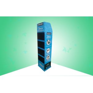 China Strong Cardboard Pop Up Display Stands Custom 4 Shelf For Promoting Earphone on sale