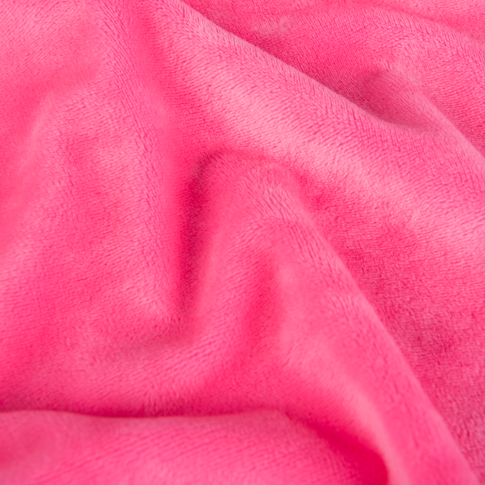 Plain Style 100% Polyester Short Fur Fabric for Home Textile Cushion and Jackets Making
