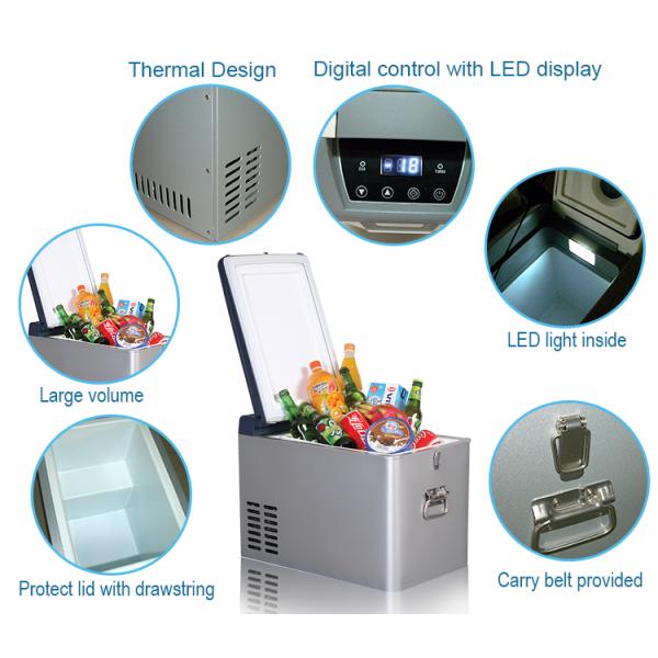 DC-25P DC12V/24V Compressor Portable Mini Car Fridge Freezer/Car Cooler /Car Refrigerator/ Ship Camping Refrigerator