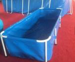 10000L 1.2mm Outdoor Fish Pond High Tensile With Metal Frame Eco-Friendly 10000L