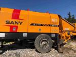 HBT6013 Sany Used Trailer Mounted Concrete Pump 90KW S Valve Type