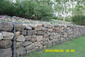 China 60x60 Galvanized Gabion Boxes Retaining Garden Cages For Stones factory