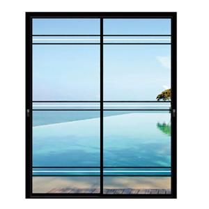 China Commercial Project Sliding Door Exterior Aluminum Alloy with Triplex Glass Upgrade factory