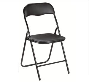 China PVC Colorful chipboard Wooden Metal Furniture Iron Foldable Chair For Meeting Room factory