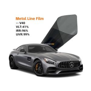 China NASIDO V40 Metallic Window Film UV Blocking Privacy Protection Lightweight factory