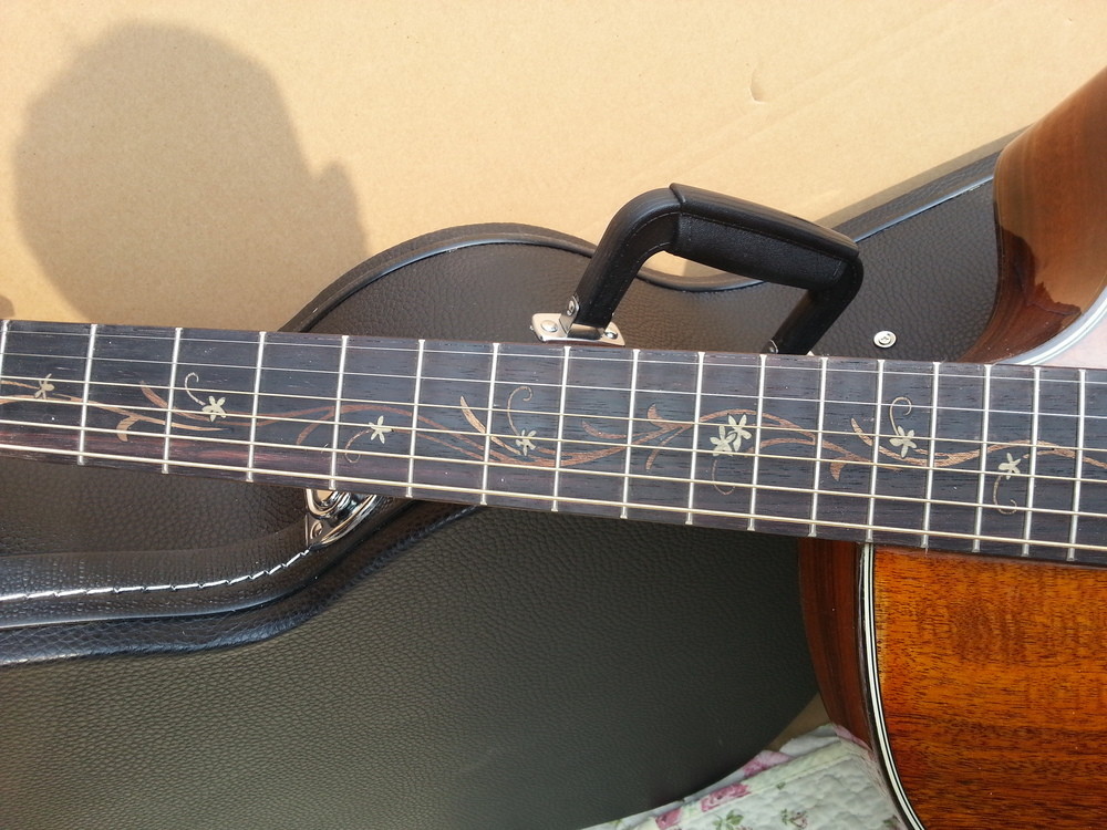 Custom KOA body acoustic guitar KOA electric acoustic guitar Free Shipping Sunset finish KOA acoustic