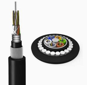 China Outdoor GYTA33 Steel Wire Fiber Optic Cable 2-288 Core 25D 12.5D for Underwater Crossings factory