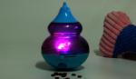 Jitter glow Interactive Tumbler Dog Treat Ball, Dog Leaky Food Dispensing Toy