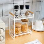 Kitchen Organiser 2 Tier Multifunctional Compact Kitchen Organizer Spice Rack