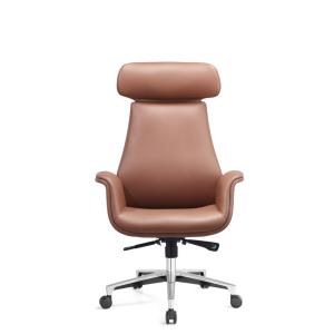 China ODM Leather Executive Desk Chair Centre Tilt Mechanism factory