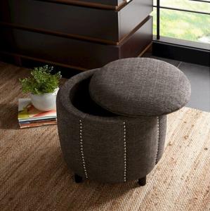 China french style upholstered ottoman fabric ottomans upholstery ottoman storage with wheels factory