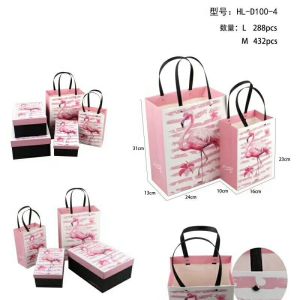 Customize Paper Jewellery packaging Bags with Flower Animal Printing