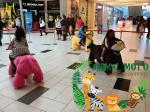 Hansel shopping mall large coin operated unicorn electric scooter with battery
