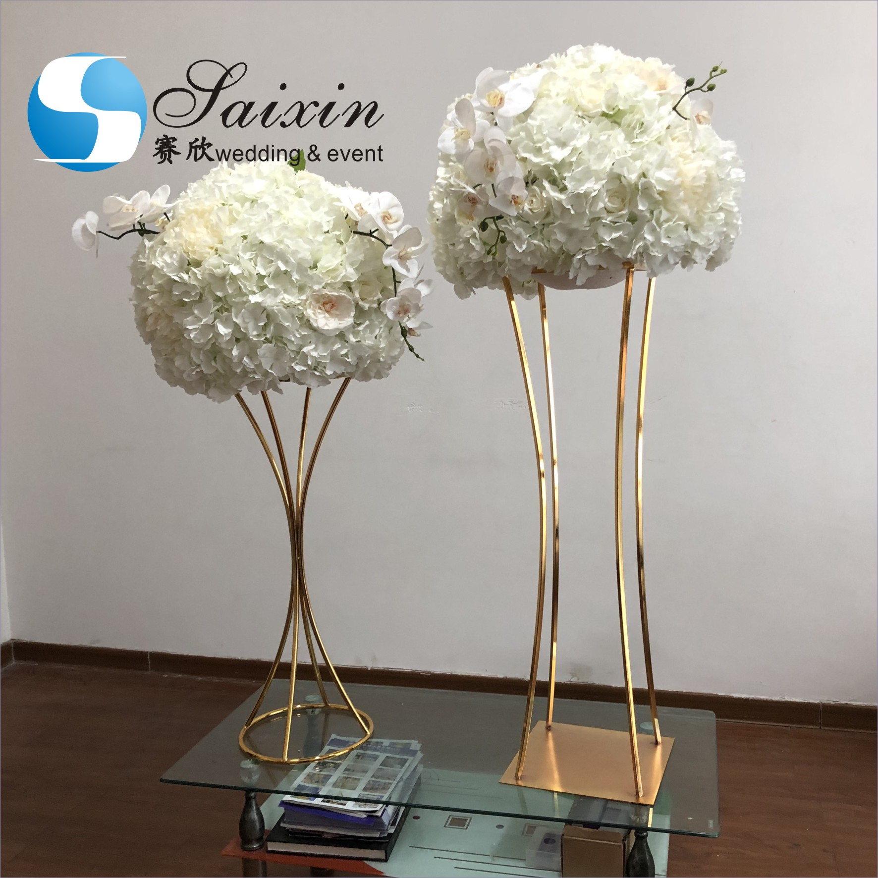 Wedding Decoration Supplies Custom Color Silk Wedding Floral Table Runner Sweetheart Table Artificial Flowers