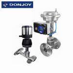 Stainless Steel Pneumatic Actuator Valve For Aseptic Regulating With Controller