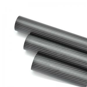 China 70MM Round Carbon Fiber Tube Excellent Electromagnetism Property factory