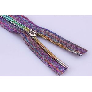 Plated Metal Zipper With High Strength And Smooth Operation