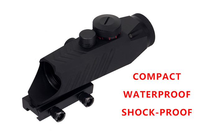 Riflescopes Optics 3x30 Tactical Hunting Scope Reticle Red / Green Each 5 Adjustment