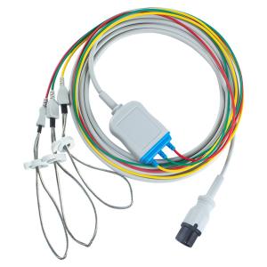China AAMI Animal Veterinary ECG Cables and Leadwires 6pin Connector ECG Cable 3 Lead leggings factory