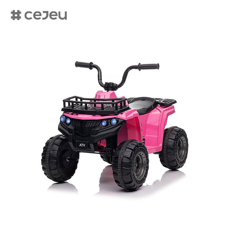 24V Kids Ride on ATV , 2* 390W Motor 4.5AH Battery Powered Electric Car w/Lights, High & Low Speed, Music, Boys Girls