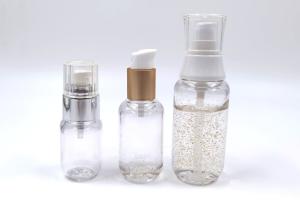 China Deluxe Transparent PET Cosmetic Bottles Lotion Eye Cream 30ml 50ml 100ml factory