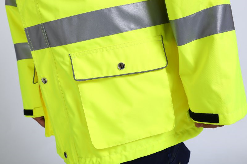 OEM 100% Polyester 300D*300D Oxford Lightweight Hi Vis Jacket For Cold
