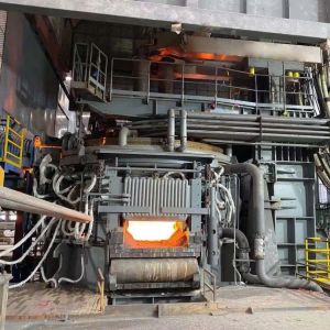 China EAF Steelmaking Electric Arc Furnace 50 Tons Continuous Charging on sale
