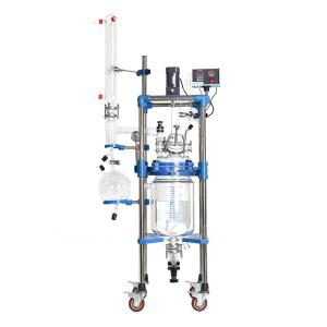 China 1-100L Big Glass Jacketed Laboratory Reactor Vessel factory