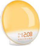 Acrylic RGB Sunrise Simulation Alarm Clock FM Radio Natural Wake Up Light