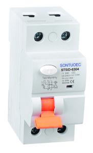 China White 2P Single Phase 230V RCCB Circuit Breaker , Plastic Ac Circuit Breaker factory