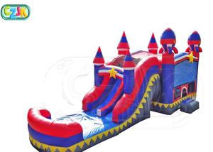China Outdoors Activities Wet Obstacle Course Bouncy Castle 100-400 Lbs Capacity factory