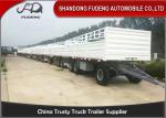 30000 - 50000kg Side Panel Draw Bar Trailer Mechanical / Air Suspension