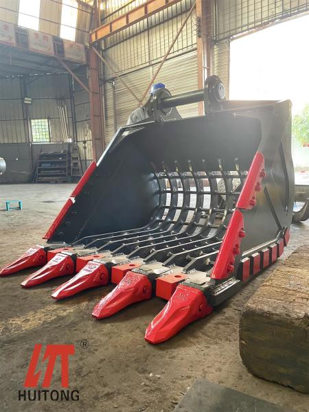 Strength Skeleton Excavator Bucket Q355B NM360/400 Ditch Cleaning Bucket 0.2-2.8