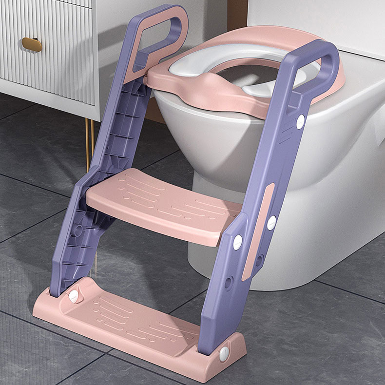 Kids Potty Training Seat Boys Girls with Anti-Slip Pad Step Stool Animal Pattern Type