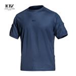 Woodland Camouflage Active Training T-Shirts for Men Custom Logo Quick Dry